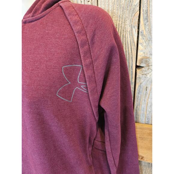 Under armour S loose fit pullover sweater women's active warm up hooded jacket - Picture 3 of 7